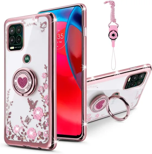 Vista 11 de Funda para Moto G Stylus 4G 2023, Moto G Stylus 2023 (no 0.18 oz) para mujer, con purpurina, suave, elegante, transparente, TPU de lujo, bonita