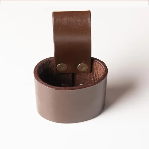 Vista 3 de Hulara Soporte de martillo de cuero pulido de grano completo para cinturón de herramientas, funda de martillo, funda de hacha de batalla, hacha