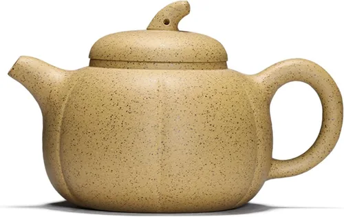 Vista 10 de Tetera china Zisha arcilla tetera cerámica hecha a mano Gongchun Lucky Money Toad Tea Pot Amarillo Dorado Duan Barro Kungfu Hervidor