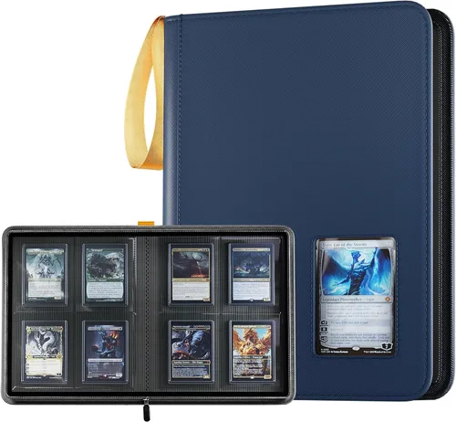 Vista 9 de ProCase - Carpeta de carga superior de 4 bolsillos, capacidad para 144 Negro
