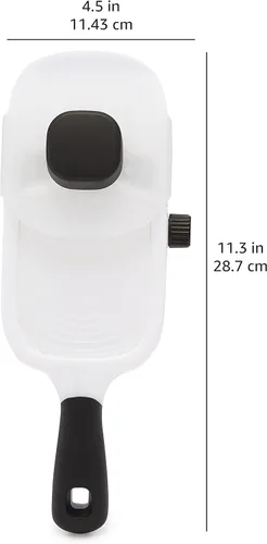 Vista 5 de Amazon Basics Cortadora de mandolina de mano, blanco, 11.3 "x 4.5" X 2.5