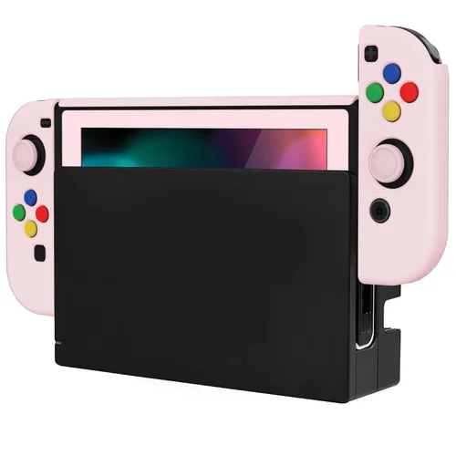 Vista 61 de PlayVital AlterGrips Ergonomic Grips Cover for Nintendo Switch, [2 Design] Interchangeable Comfort Dockable Protective Case with Screen Protector &