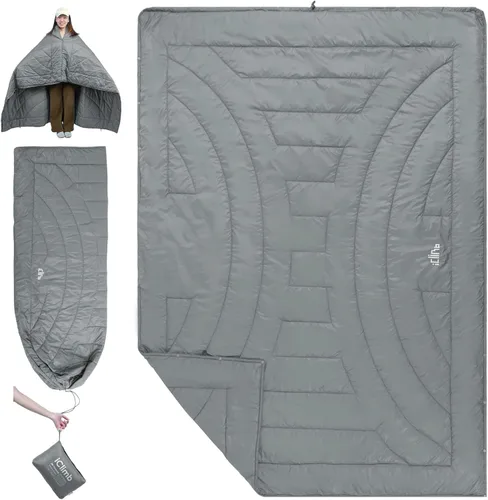 Vista 13 de iClimb - Manta de camping ultraligera y compacta con aislamiento Thinsulate 3M