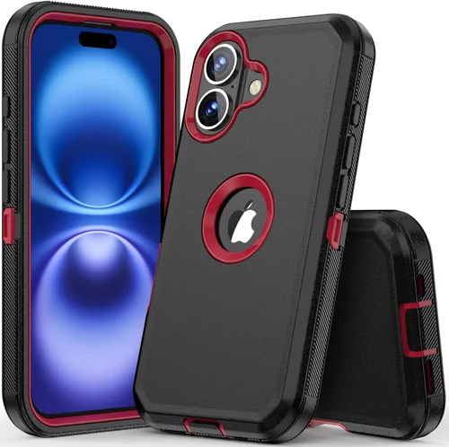 Vista 31 de COOYA Funda para iPhone Air de Protección Completa del Cuerpo contra Caídas, Funda Resistente a Prueba de Golpes de 3 Capas, Híbrida de Servicio