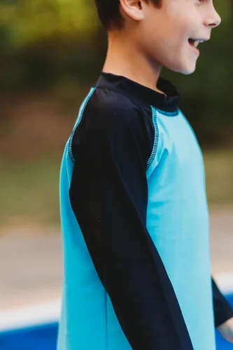 Vista 5 de City Threads camiseta de natación para niños y niñas con protección SPF50 (2T-6)