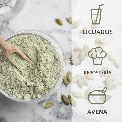 Vista 6 de Sunwarrior - Proteína en polvo de semillas de calabaza orgánica, sin sabor