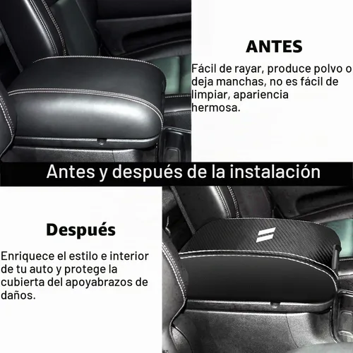 Vista 5 de YOSRTER Accesorios para Dodge Durango 2011-2018 2019 2020 Funda para reposabrazos de consola central, caja interior, decoración de reposabrazos