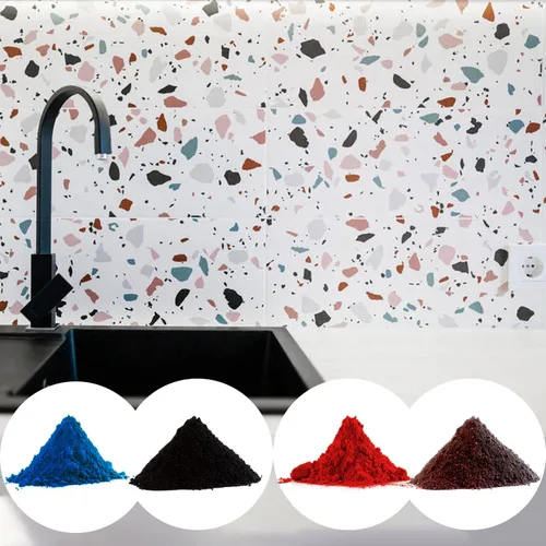 Vista 5 de T-MILES Óxido de hierro negro (17.64 oz), pigmento mineral de óxido de hierro negro, pigmentos para pintura artística y decorativa, hormigón, lima