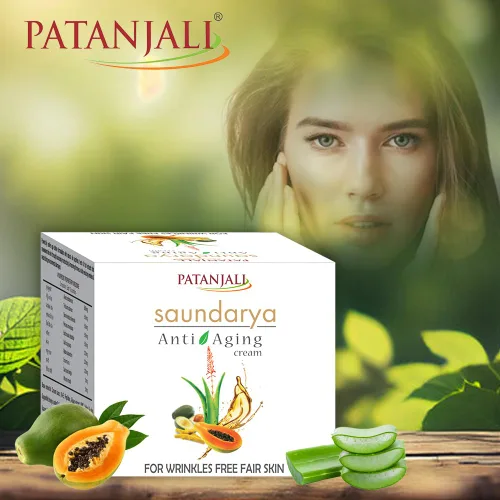 Vista 5 de patanjali Crema antienvejecimiento Saundarya, 0.03 libras