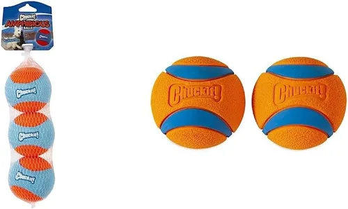 Vista 8 de ChuckIt! Anfibio - Juego de 3 bolas de búsqueda, tamaño mediano