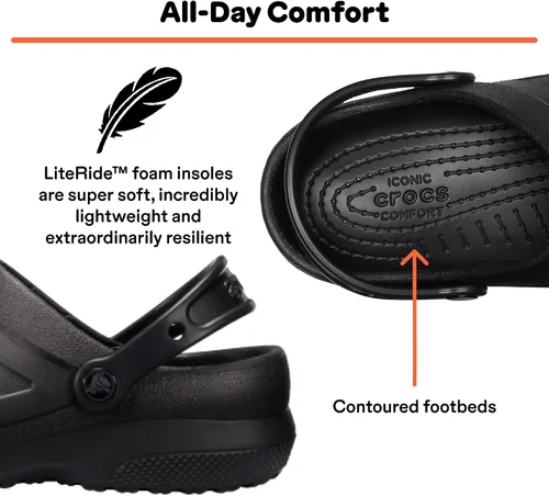 Vista 5 de Crocs Unisex Adult Specialist II Work Clogs Enclosed Toe Slip Resistant All Day Comfort