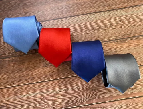 Vista 110 de KissTies Juego de corbatas de satén para hombre + pañuelo de bolsillo