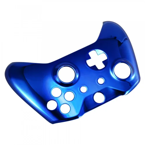 Vista 8 de eXtremeRate Chrome Blue Edition Front Housing Shell for Xbox One Wireless Controller Model 1708, Replacement Custom Faceplate Cover for Xbox One S &