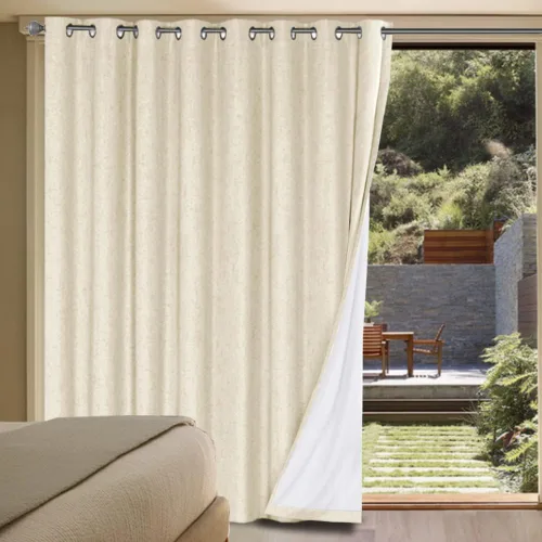 Vista 50 de H.VERSAILTEX Cortinas 100% opacas con aislamiento térmico, texturizadas, de lino, con bloqueo completo de calor y luz, para sala de estar y Negro