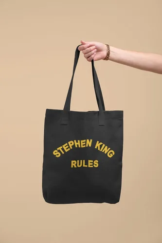 Vista 6 de Stephen King Rules - Bolsa de mano para adultos Stephen King Tee Gifts King
