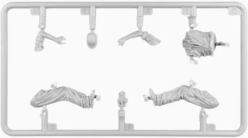 Vista 3 de MiniArt Sprue Brothers 1:35 Civilian Drivers 1930-40s Set de figuras MIA38050