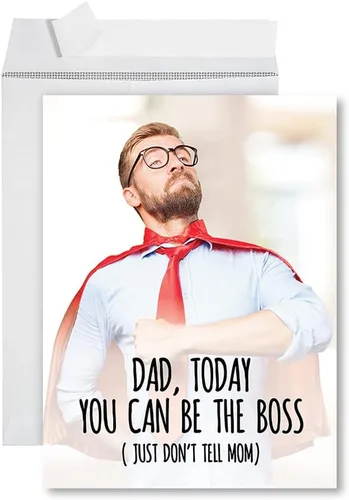 Vista 9 de Andaz Press Tarjeta de felicitación para el día del padre de 8.5 x 11 pulgadas con sobre, tarjeta jumbo para el día del padre de esposa, tarjeta