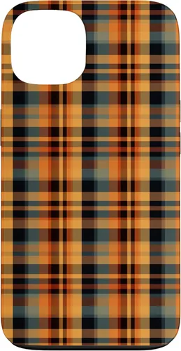 Vista 7 de Plaid Orange Brown Fall Harvest Muted Colors Print Pattern Case for iPhone 17