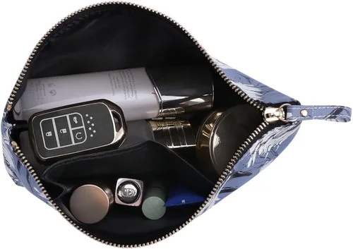 Vista 5 de Kamo Bolsas de maquillaje - Bolsa de cosméticos para mujer, bolsa con cremallera, organizador de cosméticos de viaje, bolsas de viaje para artículos