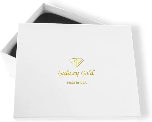 Vista 4 de Galaxy Gold GG Collar con colgante de flor de peridoto y topacio azul natural de oro de 14 quilates