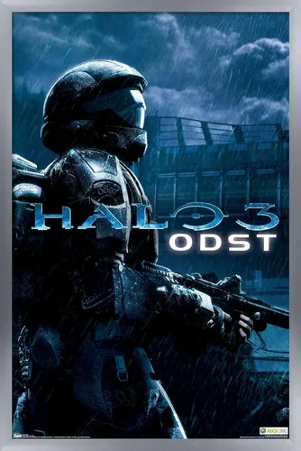 Vista 15 de Trends International aureola: ODST - Póster de pared de arte clave, 14.725 "x 22.375", versión enmarcada de madera de granero