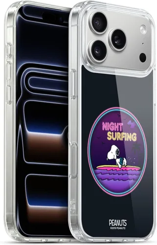 Vista 87 de Head Case Designs Funda de gel suave con licencia oficial de Peanuts Tropical Surf Snoopy Aloha Disco compatible con Apple iPhone 13 Mini Surf