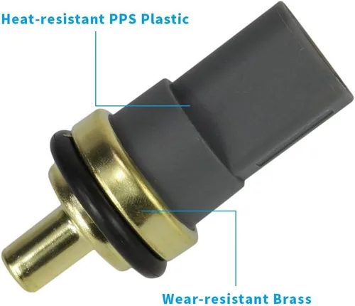 Vista 2 de Sensor de Temperatura de Refrigerante 06A919501A 158-0784 compatible con Audi A3 A4 A6 Q7 S5 S6 TT Quattro VW Beetle Eos Golf GTI Jetta Passat