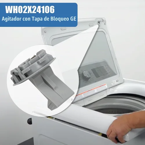 Vista 4 de WH02X24106 para agitador de bloqueo de tapa GE Nuevo