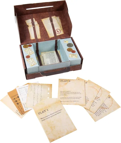 Vista 2 de Fizz Creations Resuelve el caso – Juego de Escape Room 3D en una maleta portátil con 5 juegos únicos, cartas de pistas y rompecabezas 3D – Noche
