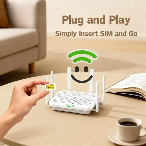 Vista 5 de InHand FWA02 5G Router Wi-Fi 6 (DL 4.76Gbps) Solución de red segura y administrada en la nube dual de 2.5G para el hogar, RV y negocios