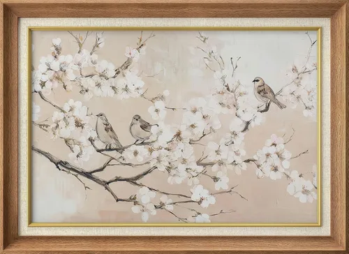 Vista 44 de SIGNWIN Arte de marco de alta calidad, elegante, vintage, ilustraciones de dibujo de árbol, arte fino, arte tradicional icónico para sala de estar