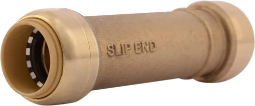 Vista 17 de SharkBite Acoplamiento deslizante de 1/2 pulgada, Empuje para conectar accesorios de plomería de latón, Tubo PEX, cobre, CPVC, PE-RT, HDPE, U3008LFA