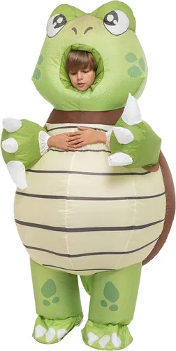 Vista 4 de Spooktacular Creations Disfraz inflable de Halloween unisex de tortuga de cuerpo completo para niño