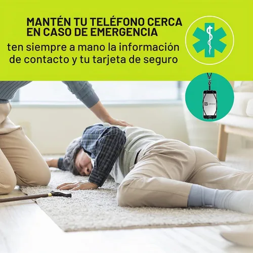 Vista 5 de Gear Beast - Correa universal para teléfono celular compatible con iPhone, Galaxy y la mayoría de teléfonos inteligentes, incluye soporte para Negro