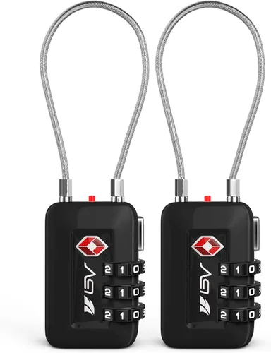Vista 8 de Cerradura de viaje de equipaje aprobada por la TSA, cerradura de combinación para armario de gimnasio escolar, cerraduras de equipaje de maleta