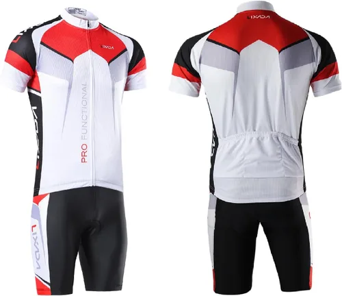 Vista 21 de Lixada Camiseta de ciclismo para hombre de manga corta con pantalones cortos acolchados de secado rápido para verano, ropa corta para bicicleta