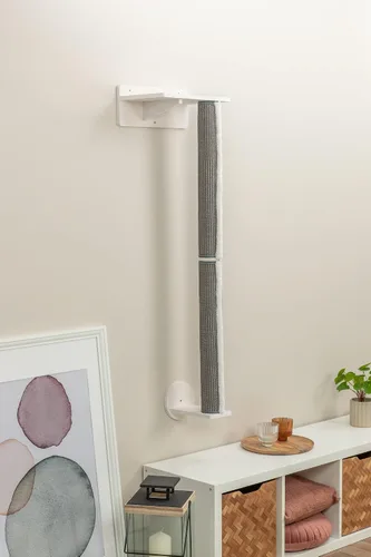 Vista 3 de Trixie Juego de muebles de pared para gatos 1 – Juego de escalada personalizable para gatos – con poste rascador escalable y plataforma elevada
