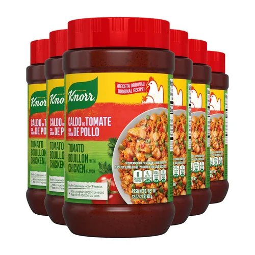 Vista 8 de Knorr Caldo granulado para salsas, sopas y guisos Tomate y Pollo Sin grasa y sin colesterol 32 oz