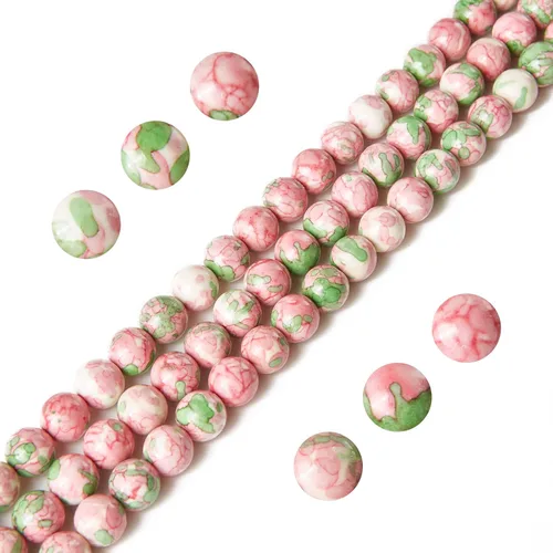 Vista 15 de 100 piezas de cuentas de amatista natural de 6 mm, cuentas de piedras preciosas redondas sueltas para hacer joyas