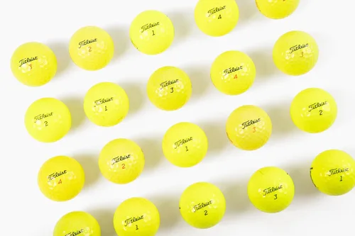 Vista 7 de Clean Green Golf Balls Paquete de 24 a 48 – Mezcla de Titleist amarilla reciclada y usada, incluye Velocity, Trufeel Tour, Tour Speed, NXT Tour
