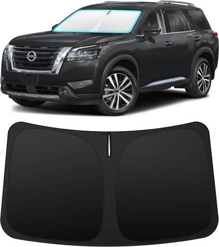 Vista 47 de INSAUTO Accesorios para parasol de parabrisas de ajuste personalizado para Acura RDX 2019-2026, parasol plegable para ventana delantera, reflector