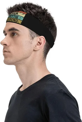 Vista 2 de Cat Dad The Man The Myth The Legend Headband for Men Women Sports Sweatband for Fitness Exercise Moisture Wicking Running Yoga Hairbands