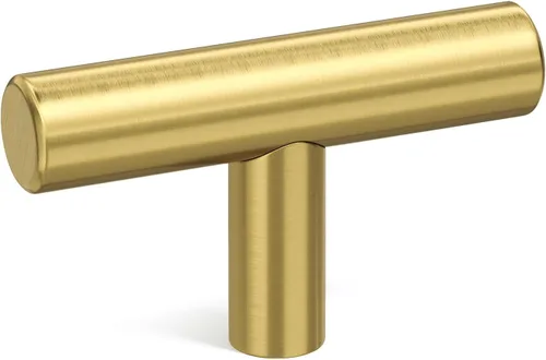 Vista 14 de goldenwarm Paquete de 5 pomos negros para gabinete, pomos de barra en T y tiradores de cajón para herrajes de armario, muebles de dormitorio