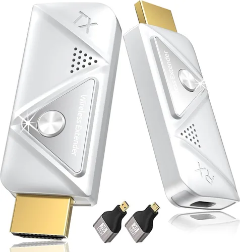 Vista 8 de Transmisor HDMI inalámbrico y 2 receptores, 4K decodifica salida 1080P