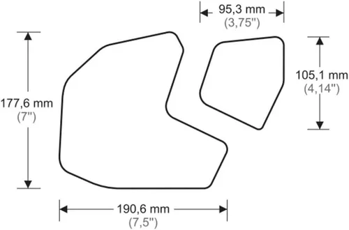 Vista 3 de Adhesivo adhesivo para depósito de combustible para Y&AMAHA FZ09 FZ 09 MT 09 MT09 2015 2013-2020 Almohadilla de tracción de tanque de motocicleta