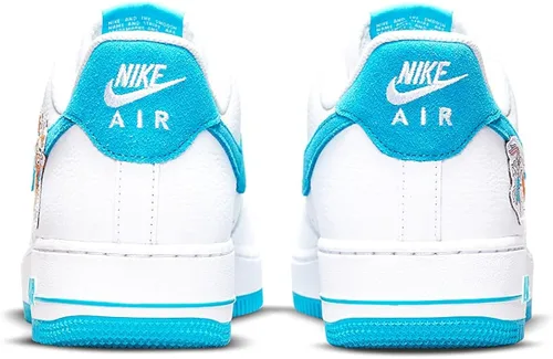 Vista 4 de Nike Air Force 1 '07 pulgadas Hare Space Jam BlancoLt Blue Fury-Wht (DJ7998 100), BlancoLt Blue Fury-white
