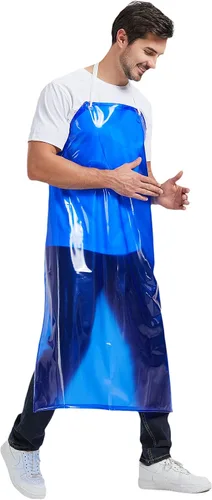 Vista 6 de Nanxson Delantal de PVC impermeable para adulto unisex resistente a productos químicos delantal de trabajo para lavavajillas Pet Gardening CFS0007