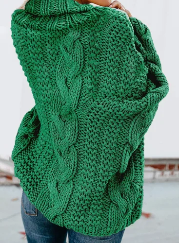 Vista 2 de Dokotoo - Sudadera de cuello de tortuga para mujer