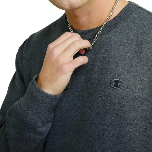 Vista 55 de Champion Sudadera de forro polar de peso medio con cuello redondo para hombre (regular o grande y alto)