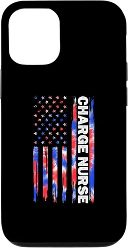 Vista 11 de Funda para iPhone 12 mini Charge Nurse Nursing Tie Dye Bandera Americana 4 de Julio RN